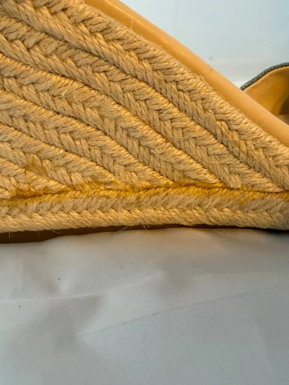 NINE WEST  Joydyn Denim Espadrille Wedge Sandals Women Size 11 M